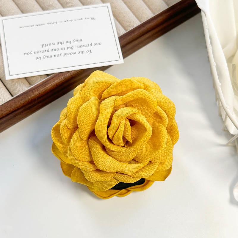 Agrafe de păr Vintage din material textil cu flori, crab, franceză, cu coadă de cal, fete, agrafe de păr, rechin, agrafe de păr pentru femei, accesorii de păr pentru pălării