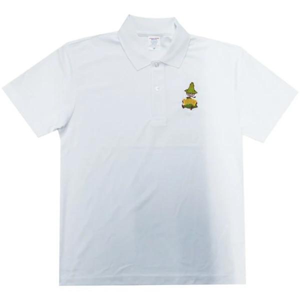 Moomin Snufkin Dry Polo Shirt L Size Clothing White MOOMIN