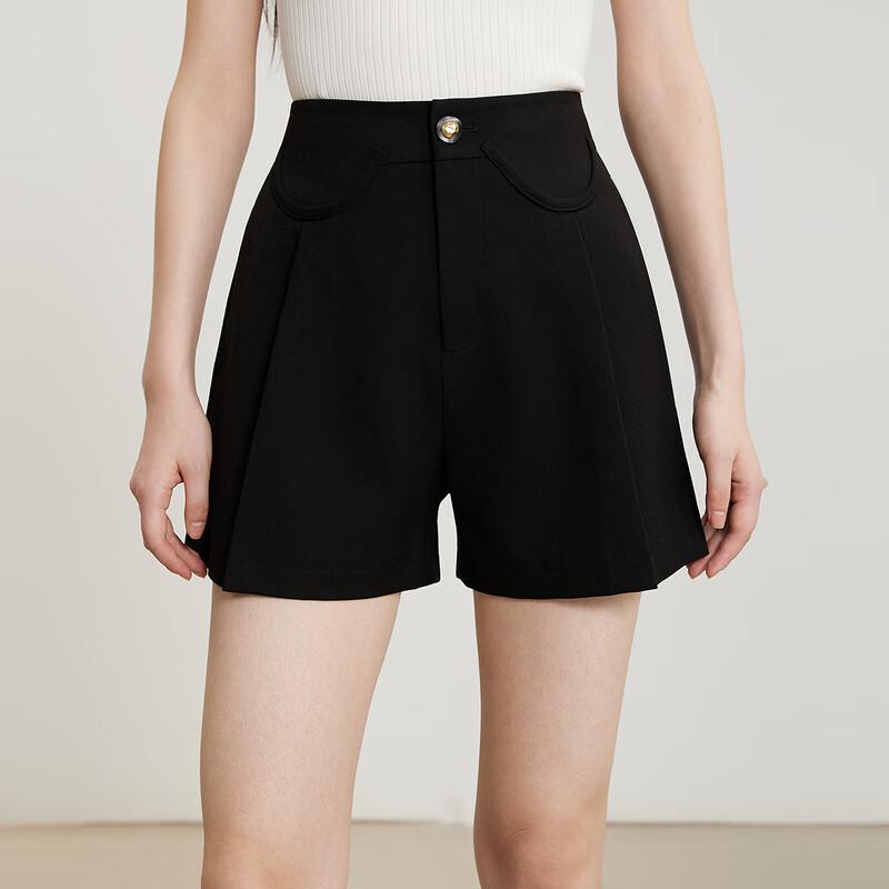 Gejin Damen Slim-Fit Weitbeinige Freizeitshorts