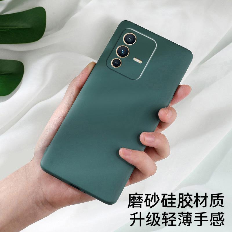 Applicable to VIVOS11 mobile phone case V1111A luxury trendy brand fashion matte creative retro liquid silicone