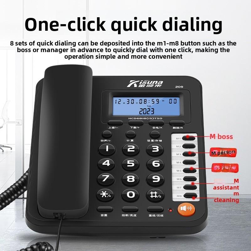 Phone Telephone Landline With Night Light Screen For Home Office Business Use