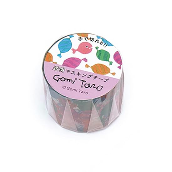 Gakken Sta:Ful Taro Gomi Masking Tape, The Goldfish Escaped, Transparent, Width 30mm, Goldfish Candy B0B7WL8N8D