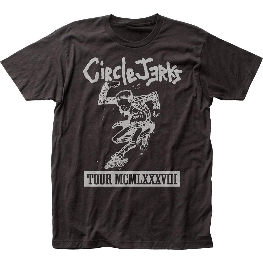 Circle Jerks 1988 Tour Mens T Shirt Music Classic Concert Rock Band Tee Black Unisex T-Shirt XXXL