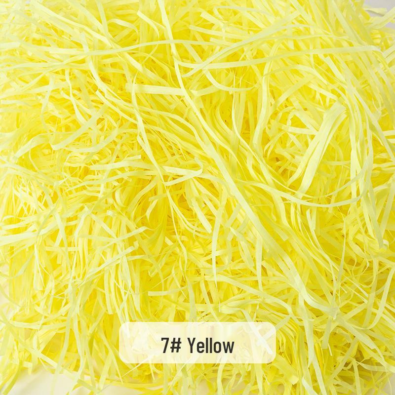 Raffia Grass Filler: Shredded Silk Paper for Candy Box Souvenirs