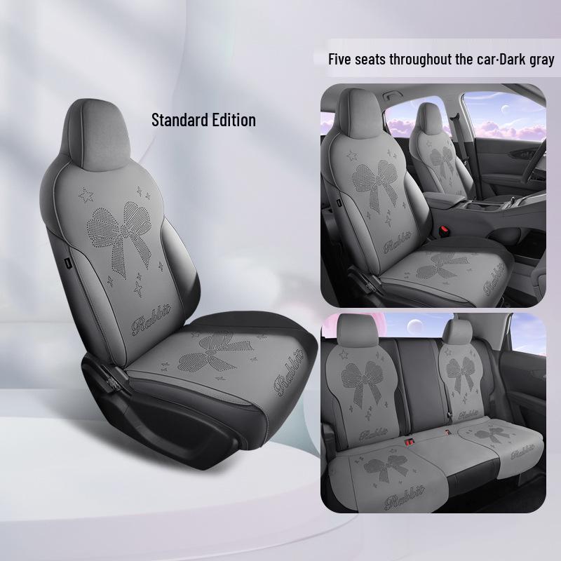 Geely Xingyuan All-Season Suede Ventilated Half-Wrap Seat Cushion Cover