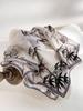 Classic retro spring new 111 mulberry silk square scarf premium light luxury national style double crepe lace silk scarf women's accessories