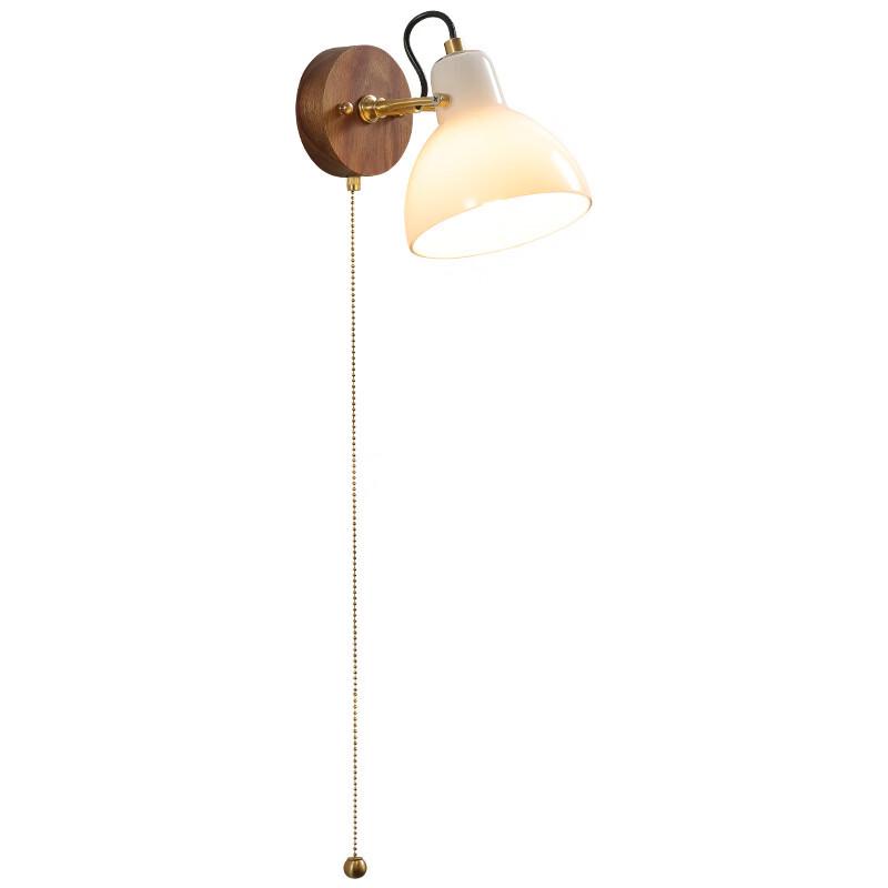 Mengpao LED Walnut Wall Lamp