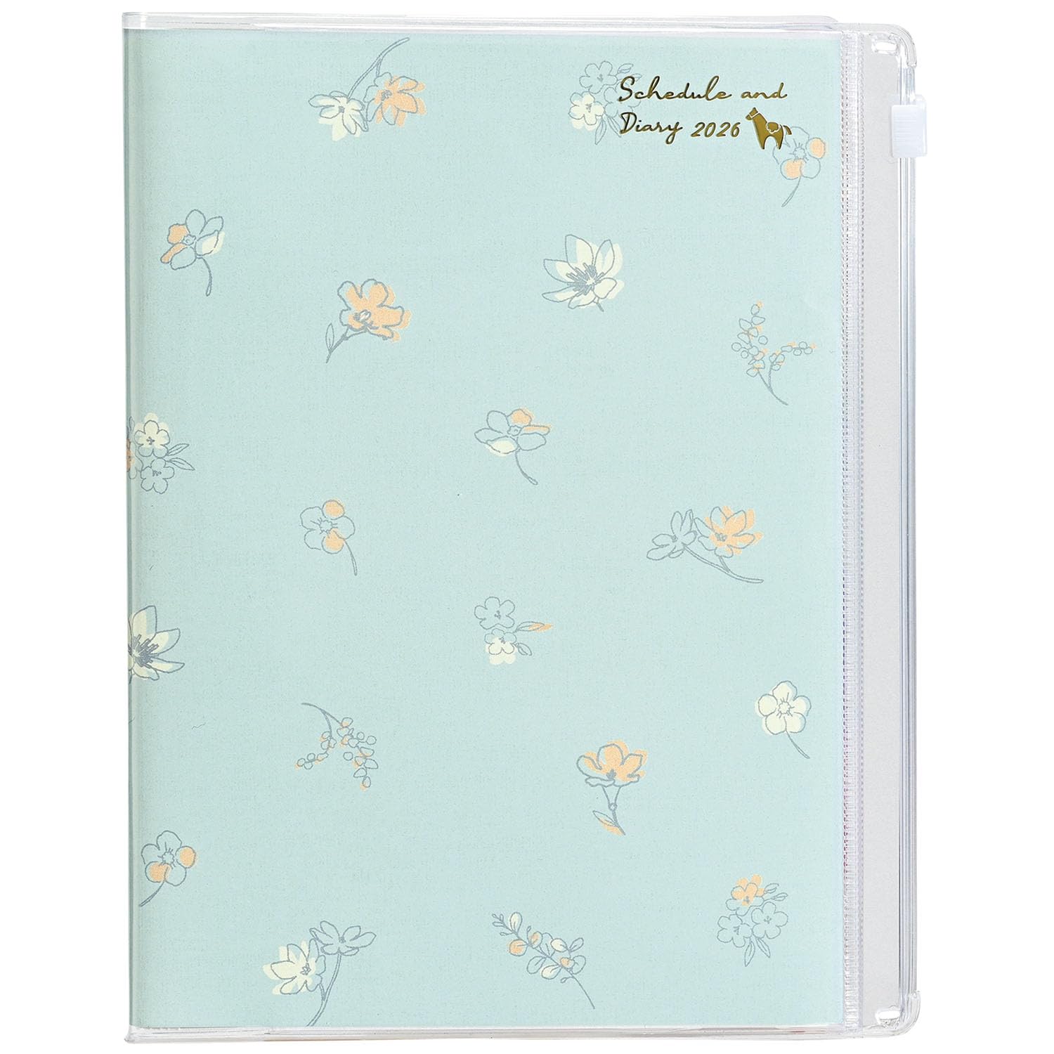 

Kutsuwa Family + Household Accounting Planner, 2026, B6, Weekly, Monday Start, Flower Blue, 143SHA, December 2025 Start