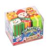 6PCS Christmas Cut Rubber Set Student Christmas Gift Prize Reward Rubber Set Erasers for Kids Korean Stationery