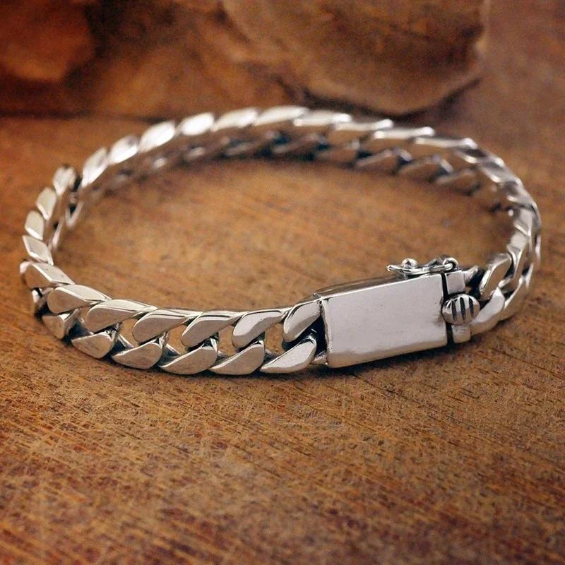 Lion head animal bracelet for men stainless steel braided chain wristband bracelet fashion hip hop jewelry