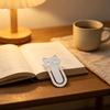 Jijijing 3D Printed Cat Bookmark, Stable Clamping Book Clip, Not Easy To Fall Off Non-Scratch Practical Reading Mark for Accessory