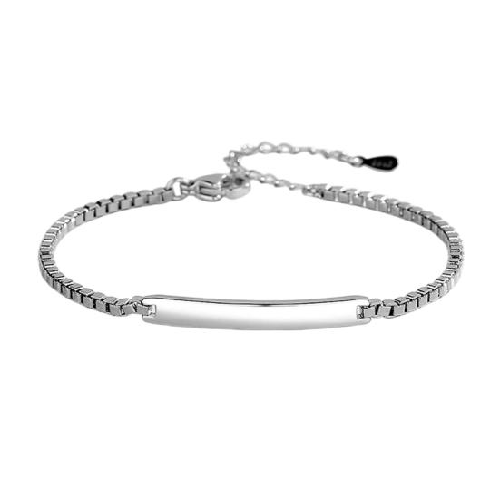 Women Bracelet Titanium Adjustable Steel Wear-Resistant Comfortable Length Bangle Daily Wear Versatile серебряный