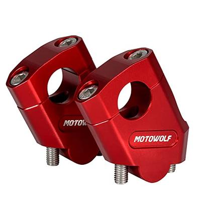 YUANYE Motorcycle Handlebar Post 1.1 Inch (28 Mm) Applicable To MT-25 MT-03 XJR 400 TDM 900 FZ6R Etc (Red)
