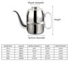 Stainless Steel Oil Dispenser 14/18/24/32/48oz Olive Oil Bottle Kitchen Supplies Oil Pot  Liquid