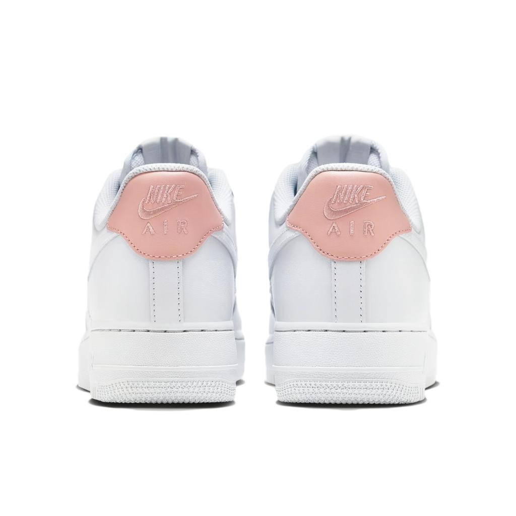 Nike Air Force 1 Rutschfest Abriebfest Gleichgewicht Niedrige Skateboard-Schuhe Unisex Weiß Rosa HF0729-001(Team384-A)