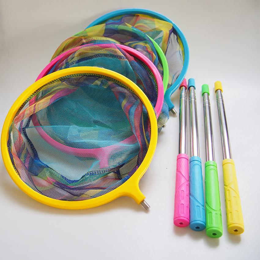 Children's Telescopic Mini Fishing Net for Insects & Butterflies - Colorful Outdoor Landing Net
