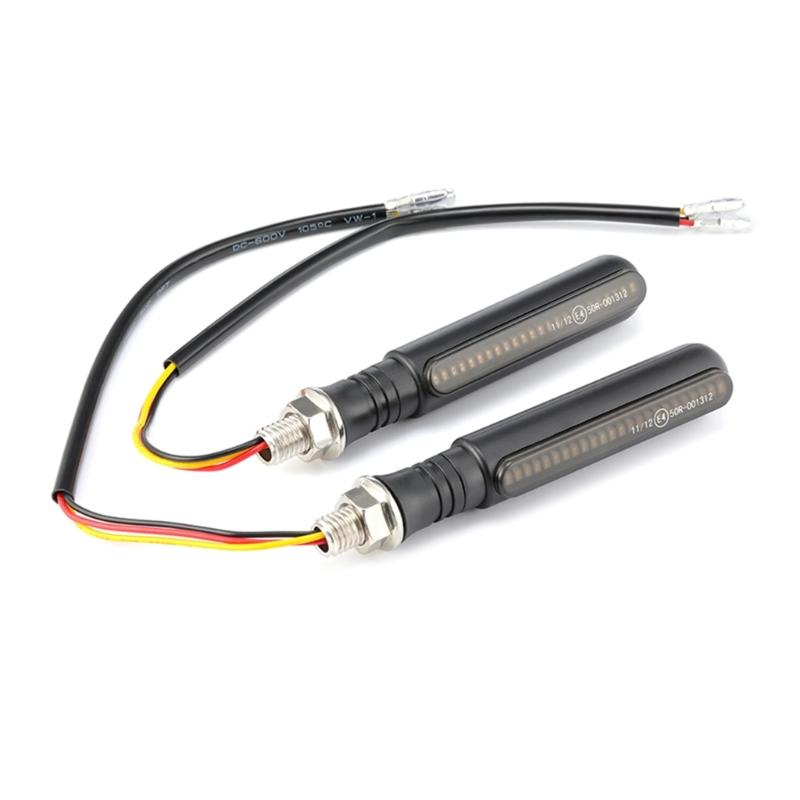 Universelle LED Motorrad Blinkerleuchte DRL Lauflicht Blinker Rücklicht Beleuchtung Indikator 1 Paar
