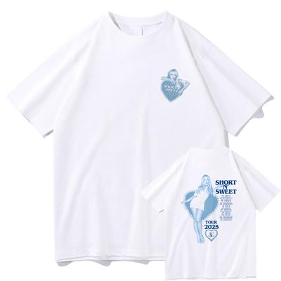 Summer Short N’ Sweet Tour 2025 T-shirt Sabrina Carpenter Lover Men/women Clothing Harajuku Summer Tops Graphic T Shirts Vintage