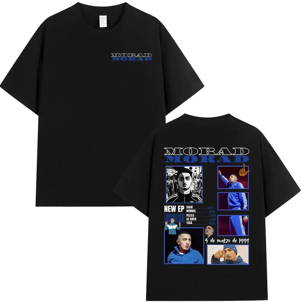 Rapper Morad MDLR Tour Album T Shirt Unisexs Unisex High Quality Cotton Tee Shirt Fashion Hip Hop Short Sleeve Tshirts Streetwear