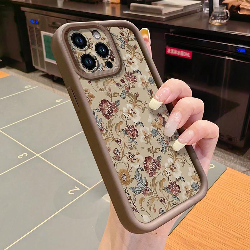 Vintage Blumenmuster Hülle Für Samsung S26 5G Hüllen Galaxy A26 A36 A16 A35 A55 A34 A54 A53 S25 Ultra S24 Plus S23 FE S22 Abdeckung