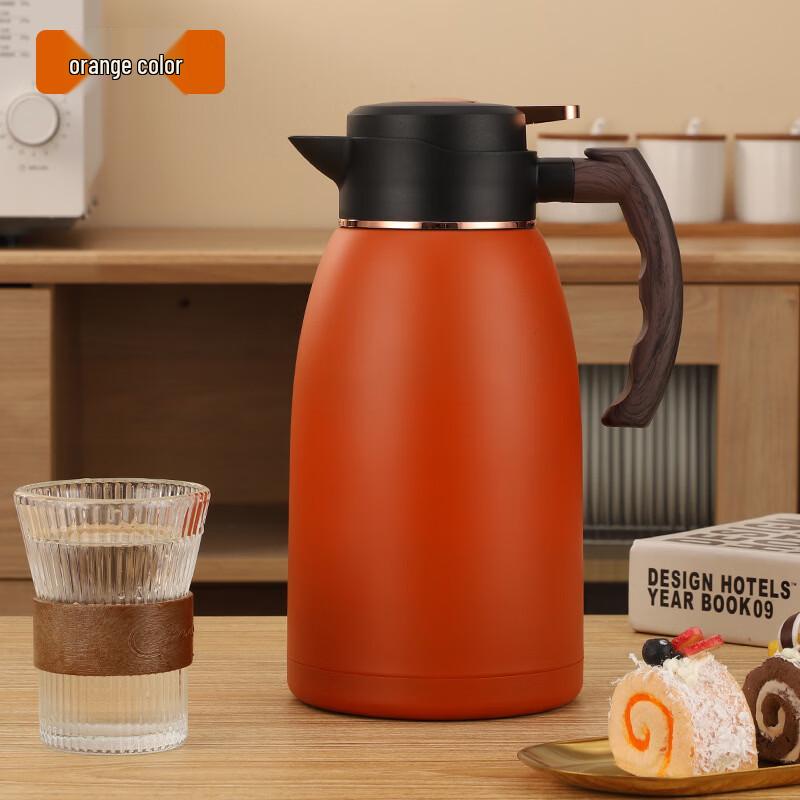 Shangqi Wooden Handle Elegant Vacuum Insulated Pot