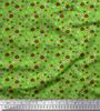 Soimoi Purple Japan Crepe Satin Fabric Flower Artistic Decor Fabric Printed Metre 42 Inch
