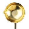 Łyżeczka do laku z drewnianym uchwytem, proste metalowe narzędzie do topienia wosku antykorozyjnego do kopert