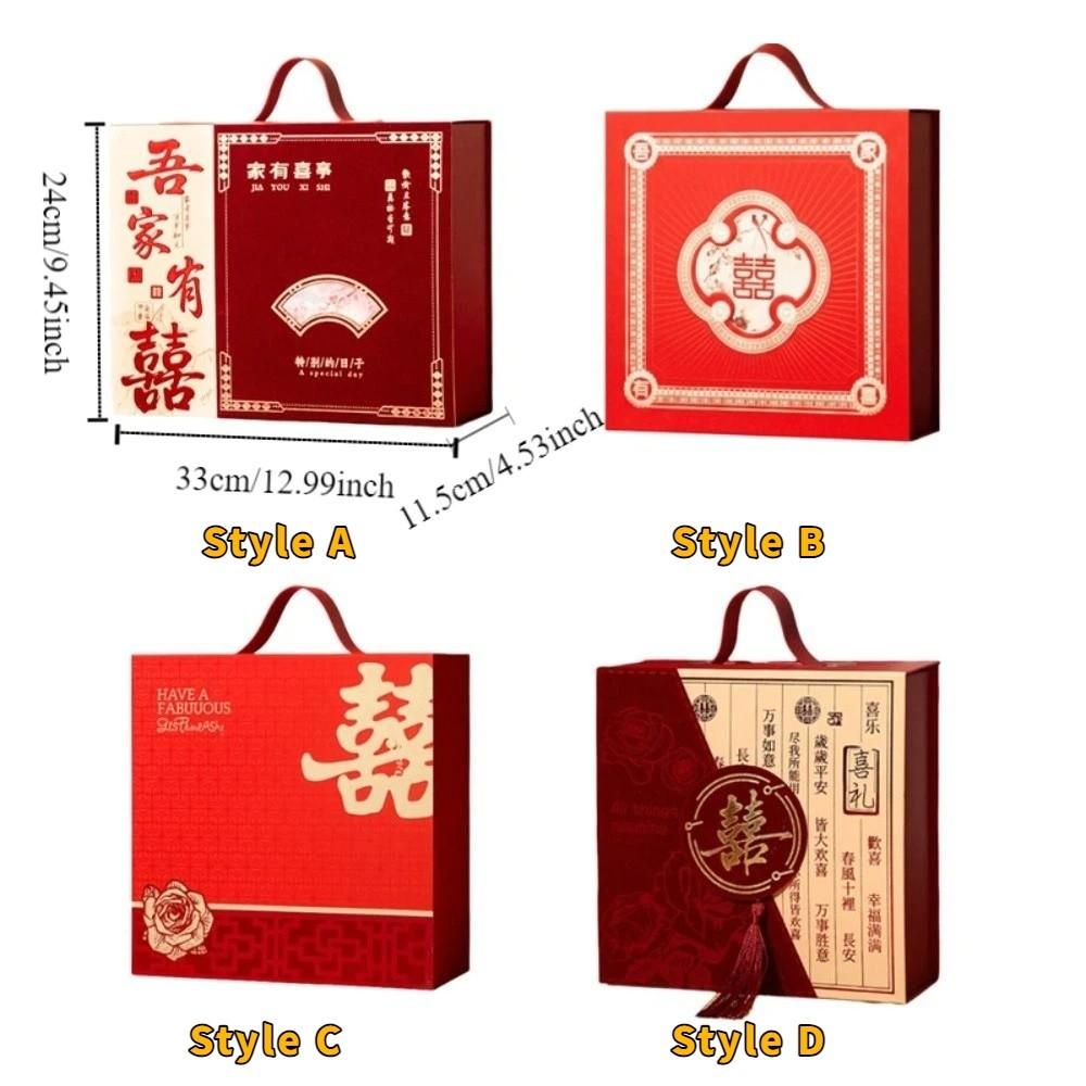Handheld Wedding Gift Box Chinese Style Wedding Candy Box Exquisite Bridesmaid Box Wedding
