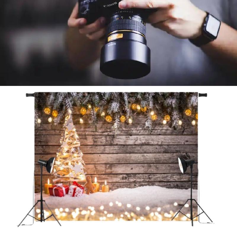 Tree Christmas Wood Photography Background Studio Photo Prop Decoration Backdrop