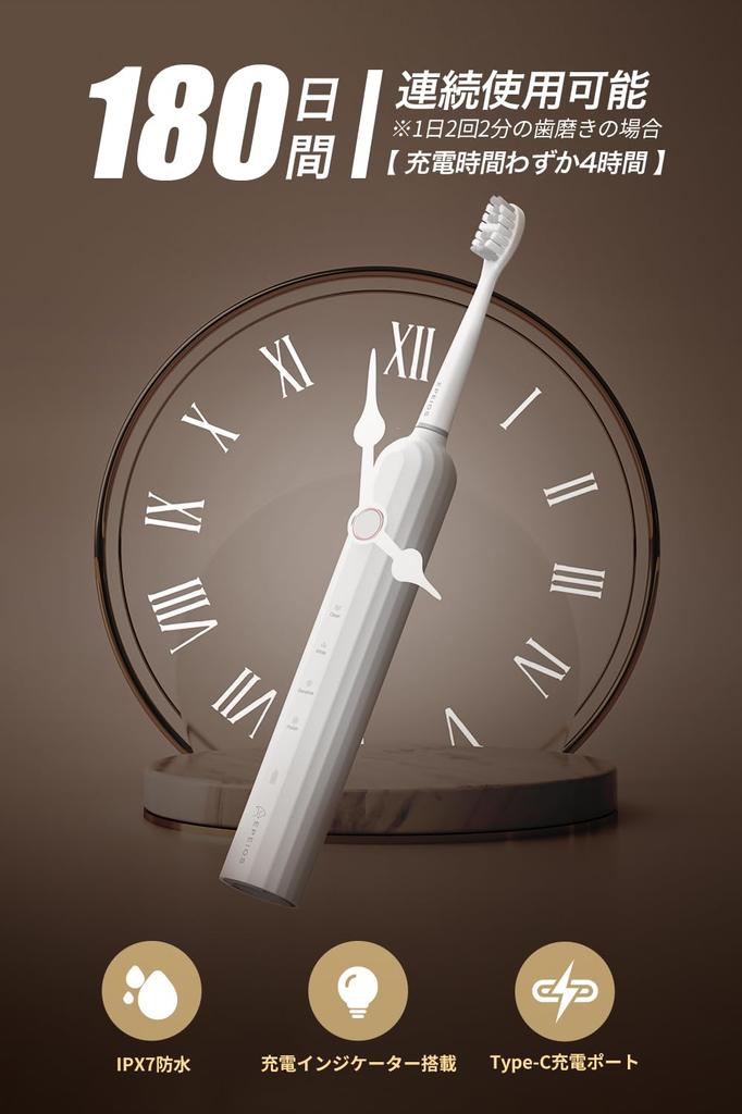 Epeios Schallzahnbürste 2 Bürsten IPX7 Best Buy des Jahres für 2024 Aufeinanderfolgendes Jahr in einer Hall of Fame Perfekt als Geburtstagsgeschenk Zahnbürste, Köpfe,