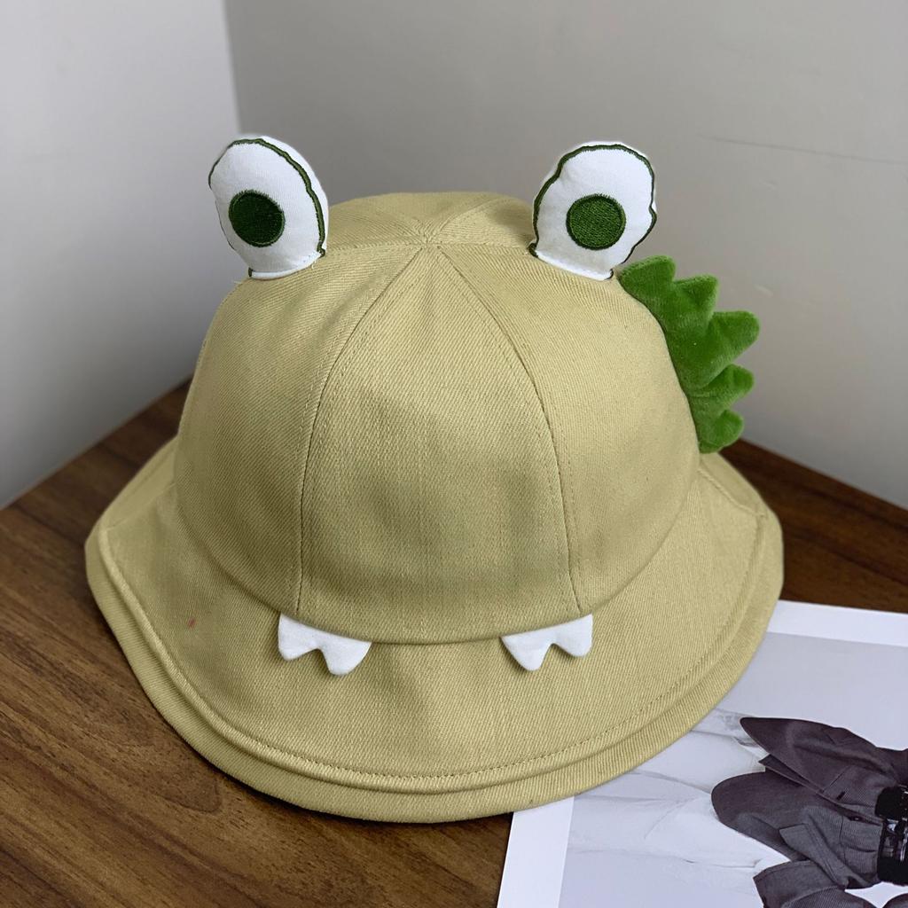 Cute and funny fisherman hat children cartoon three-dimensional big eyes dome basin hat men sweet and cute sunshade sunscreen hat