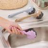 Long Handle Pan Pot Brush Sink Dish Bowl Wire Ball Washing Brush Multifunctional Practical Stain Removal Kitchen Cleaning Tools