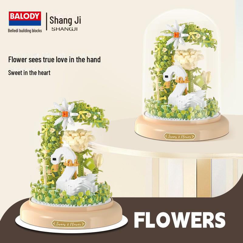 

Belle Di Гибискус Лилия Цветок Куб Головоломка Строительный Блок Игрушка Подарок