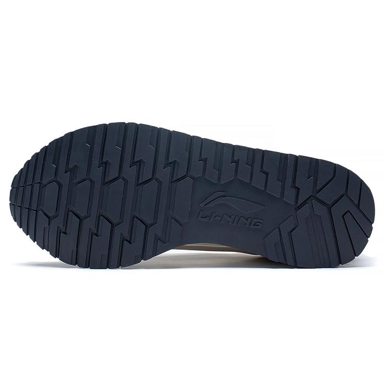 Li Ning Fabric Cushioning Slip Resistant Abrasion Resistant Low top Sports Casual Shoes Men's Black White Gray AGCS357-4
