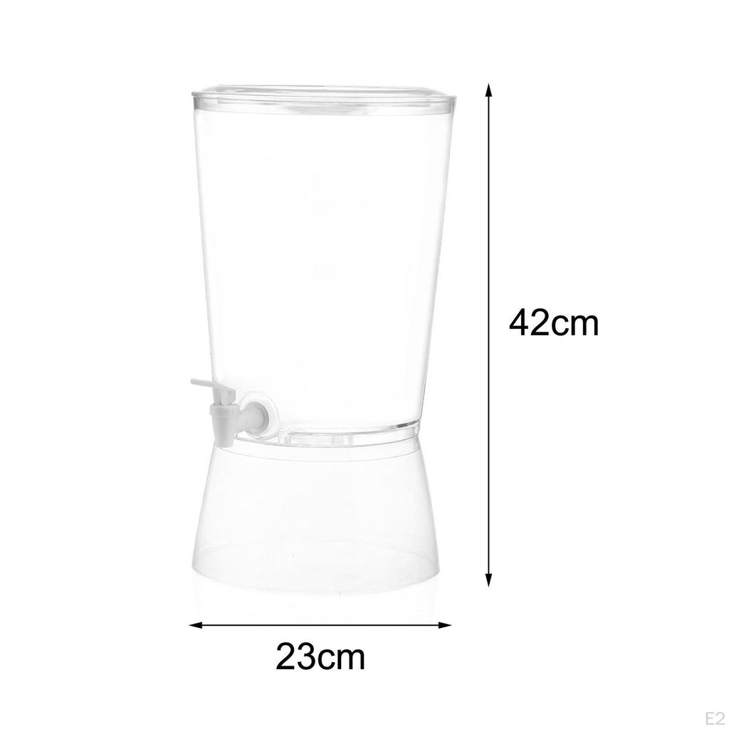 Pojemnik na napoje, bufet 9 l, z pokrywką, szczelnie zamykany stojak na butelki. Przezroczysty pojemnik do przechowywania