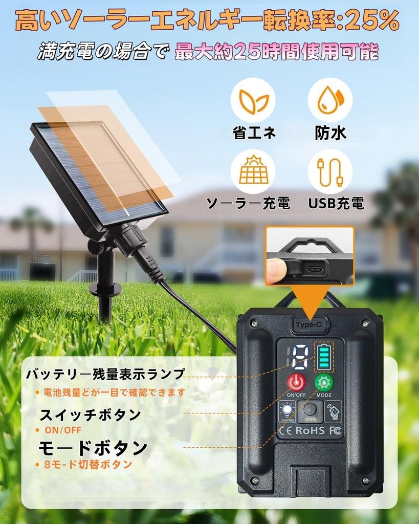 for Outdoor String IP65 USB Automatically Turns On at 25 LED G40 E12 Warm PC 8 Lighting Timer Remote Battery Level Garden New Wedding Outdoor