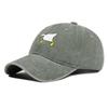 Cartoon Goose With Knife Embroidered Baseball Cap Soft Casual For Women Men Spring Summer Wide Brim Sun Hat