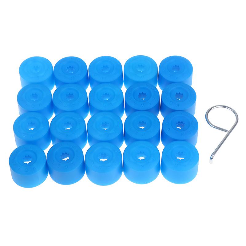 20Pcs Universal Car Wheel Hub Covers 17Mm Universal Wheel Lug Nut Cover Tire Nut Dust Cover Dust Proof Protector Car Accessories