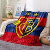 1Pc FC Basel Print Flannel Blanket High Quality Warm Comfortable Cover for All Seasons Perfect for Gifts Home Decor