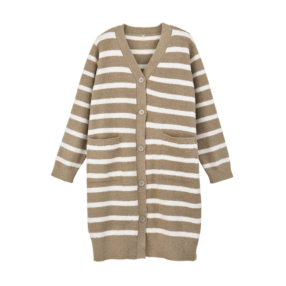 Damen Fleecegefütterter Kapuzen-Cardigan und Lange Hose Set