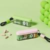 Small Keychain Pills Holder Medicine Container with Keyting Making It a Travel Pills Box Case for Outdoor Camping Travel
