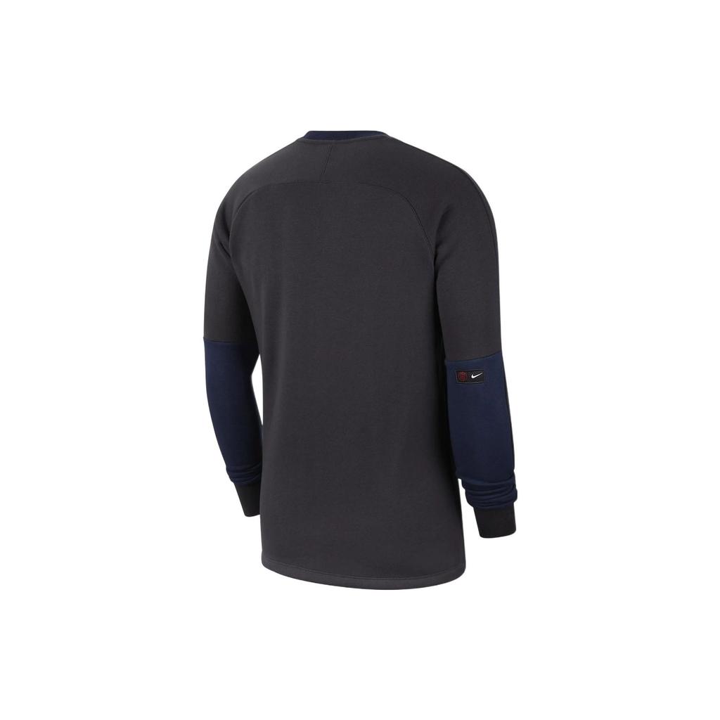 Nike Sweatshirts Men's Black Crew Neck Moderate Regular AT4442-080