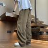 Summer New American Trendy Brand Large-size Overalls Men's Loose and Enlarged Straight Casual Pants Outdoor Charging Trousers