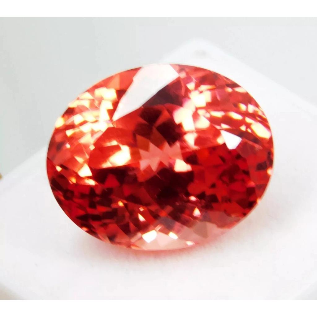 Oval Cut Natural Padparadscha Sapphire Ceylon 20-21 Ct Beautiful Gemstone