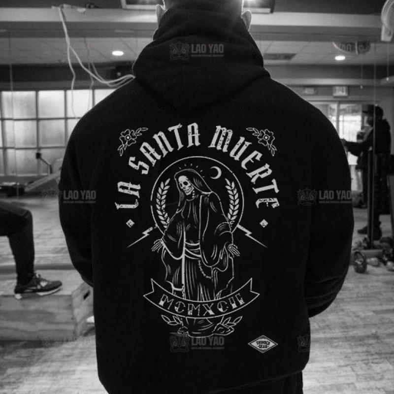 New La Muerte Hoodie Pattern Sweatshirt Hallowee