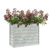 VidaXL Lit Surélevé de Jardin Jardinière Bac à Fleurs Pot de Plantes Lit de Plantation Balcon Extérieur 100x40x77 cm Acier 316896
