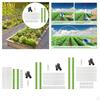 Flexible Plant Support Hoops for Garden Beds - Easy Installation and Versatile Design