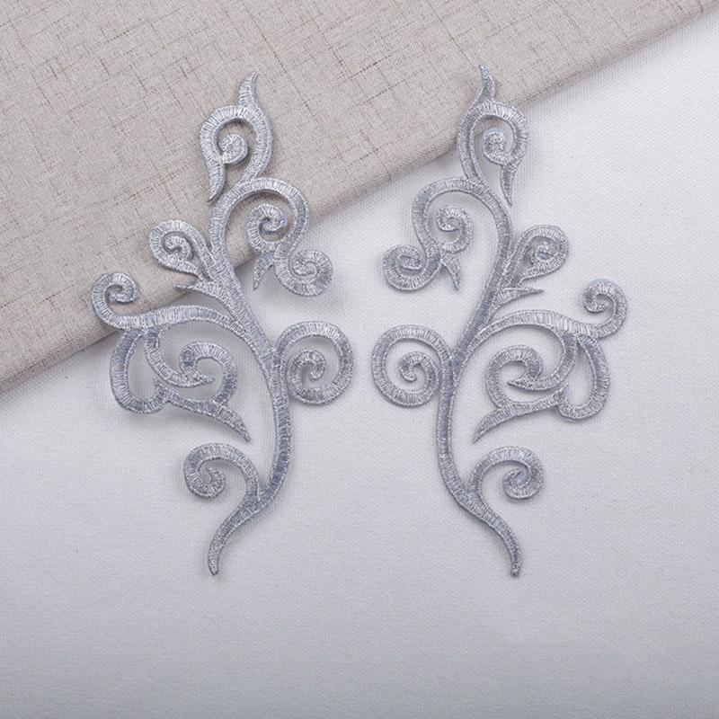 1 Paar Aufnäher mit ethnischem Totem, goldfarben, zum Aufbügeln, zum Aufnähen, Aufnähen, bestickte Applikationen für Kleidung, DIY-Basteldekoration