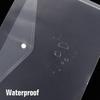 1-3PCS A4 Poly Envelope Folder with Snap Button Clear Waterproof Plastic Document Protector for School Home Office Organization