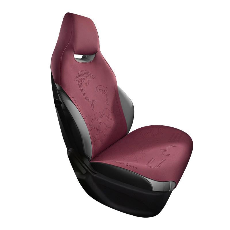 Custom Car Seat Covers For BYD Dolphin 2021 2022 2025 Byd Suede Leather Car Seat Protective Cover Auto Interior Accessories